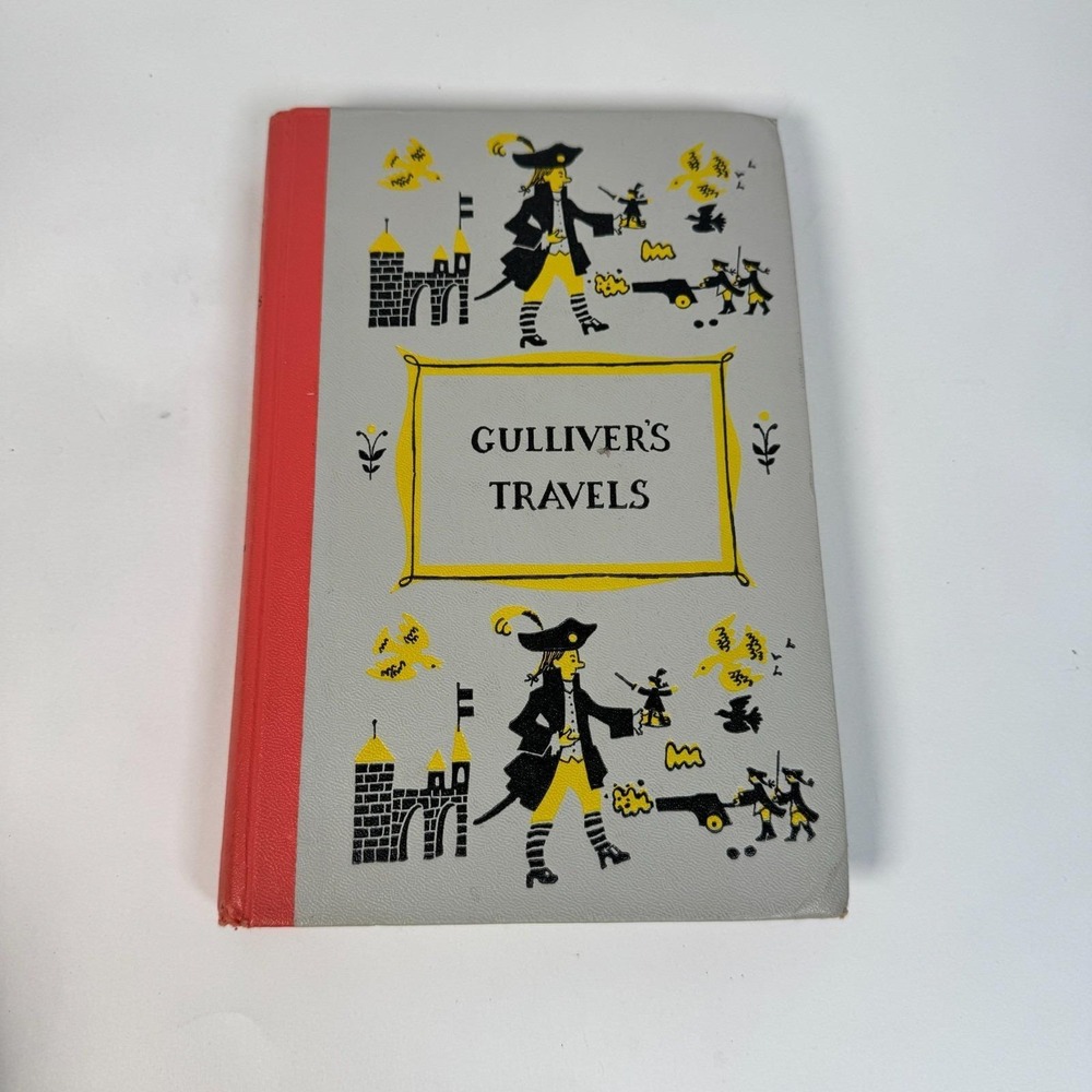 Gulliver's Travels by Jonathan Swift Junior Deluxe Editions Hardcover Book 1954
